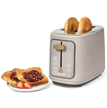 Beautiful 2 Slice Toaster with Touch-Activated Display